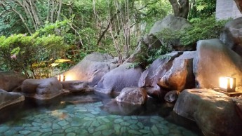 露天風呂です！